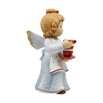 Preview: Goebel Zum Tee Nina & Marco Engel Nina mit Teetassen NEUHEIT 2026 Weihnachtsbäckerei Engel