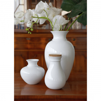 Goebel Vase Vera 21 cm mit Korkdeckel Kaiserporzellan Porzellanvase Blumenvase