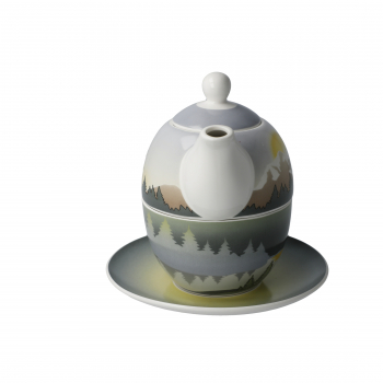 Goebel Mountain Peace - Tea for one - Scandic Home Teetasse mit Untertasse und Teekanne ANGEBOT