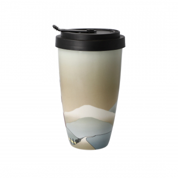 Goebel Lighthouse Tasse Trinkbecher ANGEBOT Scandic Home Mug To Go mit Deckel Teetasse Kaffeetasse Porzellan