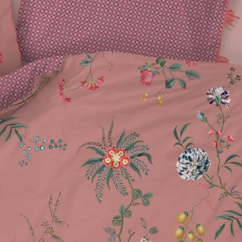 Preview: PIP STUDIO Fleur Grandeur Blue Bettwäsche 135x200cm Kopfkissen und Bettbezug