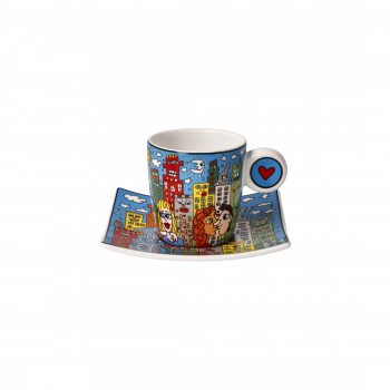 Goebel Espressotasse James Rizzi - Summer in the City - Porzellan Tasse NEUHEIT 2023