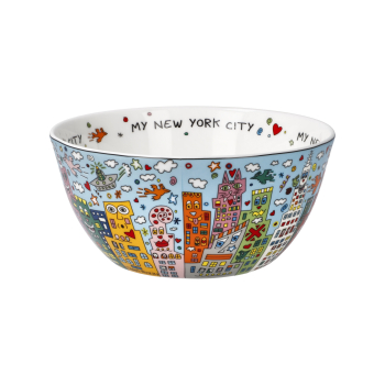 Goebel My New York Day James Rizzi Motiv Müslischale Künstlerbecher Porzellanschale
