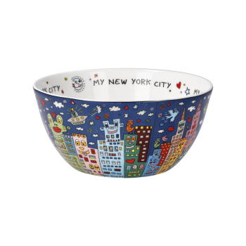 Goebel My New York Night James Rizzi Motiv Müslischale Künstlerbecher Porzellanschale
