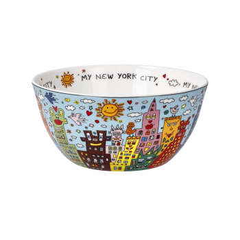 Goebel My New York Night James Rizzi Motiv Müslischale Künstlerbecher Porzellanschale