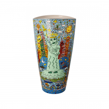 Goebel Vase James Rizzi - The Big Apple is Big on Liberty NEUHEIT 2023 Porzellan