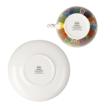 Goebel My New York City Sunset James Rizzi Pop Art Kunst NEUHEIT 2024 Tasse mit Untere Milchkaffeetasse Jumbotasse