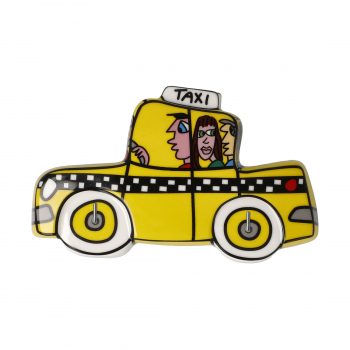 Goebel Schlüsselbrett James Rizzi Yellow Cab Taxi Porzellan NEUHEIT 2024 Pop Art Kunst