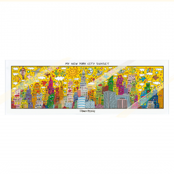 Goebel Magnettafel James Rizzi - My New York City Sunset NEUHEIT 2024 Pop Art Kunst