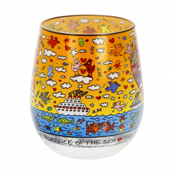Goebel Windlicht Romance of the Sea James Rizzi Pop Art Teelichthalter Glas NEUHEIT 2024