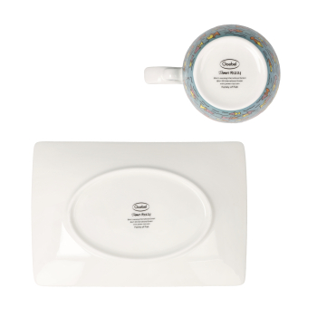 Goebel - Family of Fish - James Rizzi Pop Art Kunst NEUHEIT 2026 Tasse mit Untere Porzellan Künstlertasse