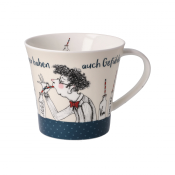 Goebel " Männer haben auch Gefühle "  Coffee-/Tea Mug Künstlerbecher Barbara Freundlieb Tasse Porzellantasse Kaffeetasse Teetasse