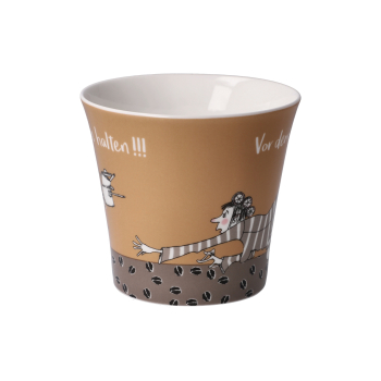 Goebel " Vor dem ersten Kaffee !!! "  Coffee-/Tea Mug Künstlerbecher Barbara Freundlieb Tasse Porzellantasse Kaffeetasse Teetasse