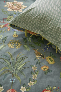 Preview: PIP STUDIO Botanico Verde Blue Bettwäsche 135x200cm Kopfkissen und Bettbezug