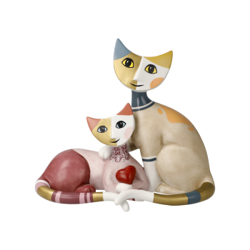 Goebel - Vivien e Peppie - Rosina Wachtmeister Katzenpaar mit Herz Porzellankatzen NEUHEIT 2025 limitierte Edition