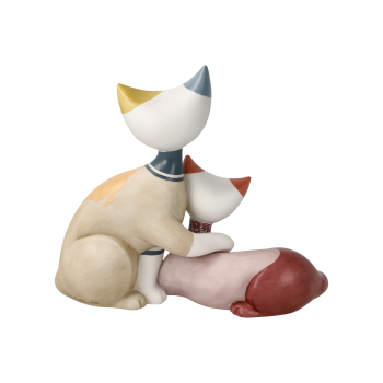 Goebel - Vivien e Peppie - Rosina Wachtmeister Katzenpaar mit Herz Porzellankatzen NEUHEIT 2025 limitierte Edition