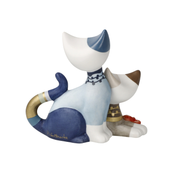 Preview: Goebel Fioritura damore Katzenpaar mit Blume Rosina Wachtmeister Porzellankatzen NEUHEIT 2026