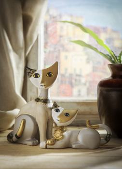 Goebel - Gatti doro - Jahreskatze 2026 - limitiert - Rosina Wachtmeister Katzen NEUHEIT Katzenpaar