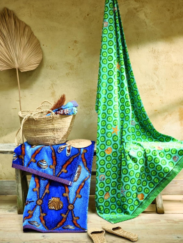 Preview: Pip studio Strandtuch Little Sea Beachtowel Blue 100x180 Strandhandtuch Strandtuch Badehandtuch