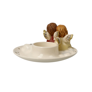 Preview: Goebel Abendruh Windlicht mit Engel Teelichhalter Porzellan NEUHEIT 2025