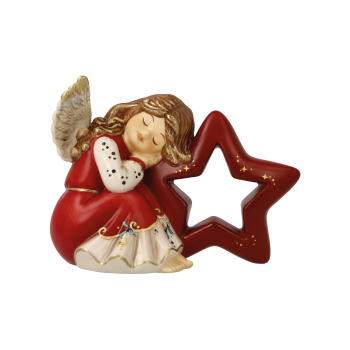 Goebel Schutzengel Im Traumland Jahresfarbe 2026 "Christmas Mistletoe" Porzellan Engel