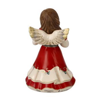 Preview: Goebel Schutzengel Herzensfroh Jahresfarbe 2026 "Christmas Mistletoe" Porzellan Engel
