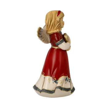 Preview: Goebel Schutzengel Herzenswärme Jahresfarbe 2026 "Christmas Mistletoe" Porzellan Engel