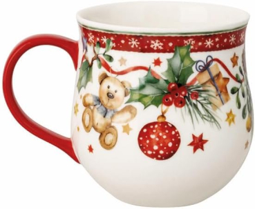 Preview: Hutschenreuther Weihnachten Becher mit Henkel Teddybär Porzellantasse 2026