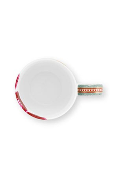 Pip Studio 2er Set Mugs XL Blooming Tales Fantasy Blue Kaffeetasse Tee Kaffee Tasse Becher Porzellan 450 ml