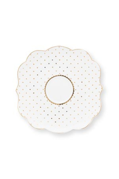 Pip Studio 2er Set Tea Cup & Saucers Royal Flowers Porzellan Tee Kaffee Tasse mit Untertasse 120 ml in dekorativer Geschenkverpackung