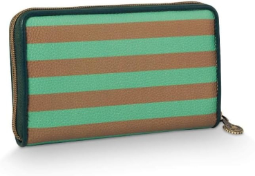 Preview: PIP Studio Geldbörse Willow Wallet Stripe Green 18x3x11cm Geldbeutel Portemonnaie