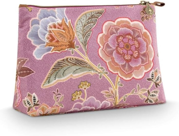 Preview: PIP Studio Kosmetiktasche Set Caryn Cosmetic Bags Combi Matata Lilac 26x18x7.5cm/22x13x1cm