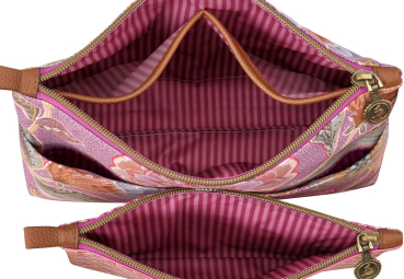 Preview: PIP Studio Kosmetiktasche Set Caryn Cosmetic Bags Combi Matata Lilac 26x18x7.5cm/22x13x1cm