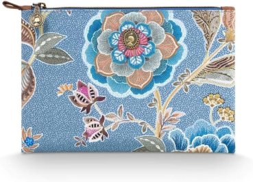 PIP Studio Kosmetiktasche Kosmetikbeutel Charly Cosmetic Flat Pouch Medium Matata Blue 24x1x15.5cm