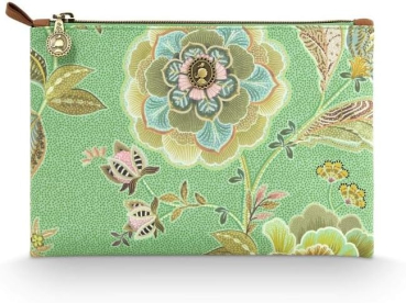 PIP Studio Kosmetiktasche Kosmetikbeutel Charly Cosmetic Flat Pouch Medium Matata Green 24x1x15.5cm