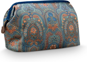 Preview: PIP Studio Kosmetiktasche Cooper Cosmetic Purse Extra Large Extra Large Jabali Blue