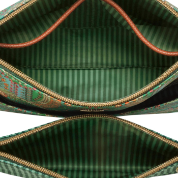 Preview: PIP Studio Kosmetiktasche Set Caryn Cosmetic Bags Combi Jabali Green 26x18x7.5cm/22x13x1cm