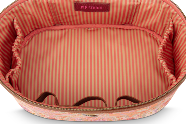 Preview: PIP Studio Kosmetiktasche Cleo Beauty Case Ornamento Orange Kulturtasche 26x16x16 cm