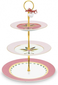 Pip Studio Cake Stand 3Layers La Majorelle Pink Etagere