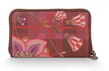 PIP Studio Geldbörse Willow Wallet Flores Felices Red 18x11x3cm Geldbeutel Portemonnaie Weidengeldbörse