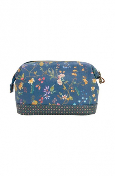 PIP Studio Kosmetiktasche Cosmetic Purse Medium Petites Fleurs Dark Blue Kulturtasche Kulturbeutel 22.5x9.5x15cm