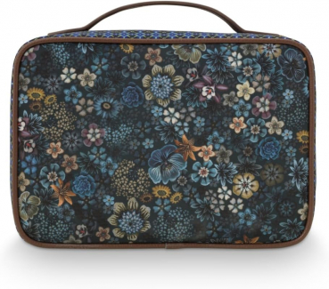 PIP Studio Kosmetiktasche Beauty Case Square Large Tutti i Fiori Blue 27x19x10cm ANGEBOT