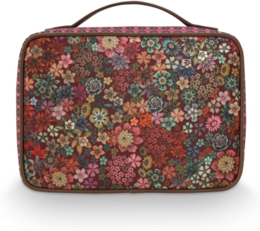 PIP Studio Kosmetiktasche Beauty Case Square Large Tutti i Fiori Pink 27x19x10cm ANGEBOT