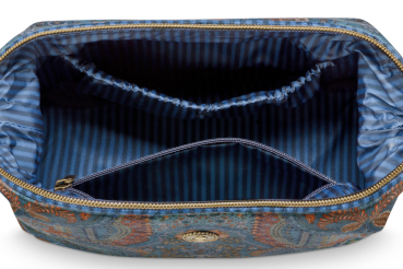 PIP Studio Kosmetiktasche Cooper Cosmetic Purse Medium Jabali Blue 22.5x9.5x15cm Sommerkollektion 2025
