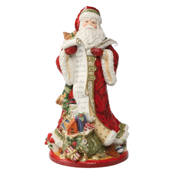 Goebel Fitz and Floyd Figur Santa mit Schriftrolle Weihnachten ANGEBOT