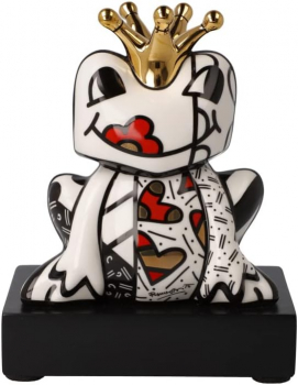 Goebel Romaro Britto Golden Prince Frosch Figur Künstler