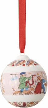 Rosenthal Hutschenreuther Porzellankugel Weihnachtskugel 2026 Weihnachtsschmaus Porzellan - Kugel