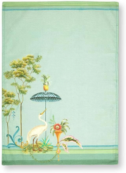 PIP Studio Tea Towel Jolie Heron Big Blue 50x70cm Geschirrhandtuch Küchentuch