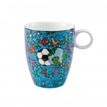 Goebel Universal-Künstlerbecher Porzellan Romero Britto Figuren 11 cm