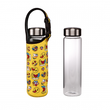 Goebel Glasflasche mit Neoprenhülle emoji® by BRITTO® - Summer Feelings Trinkflasche